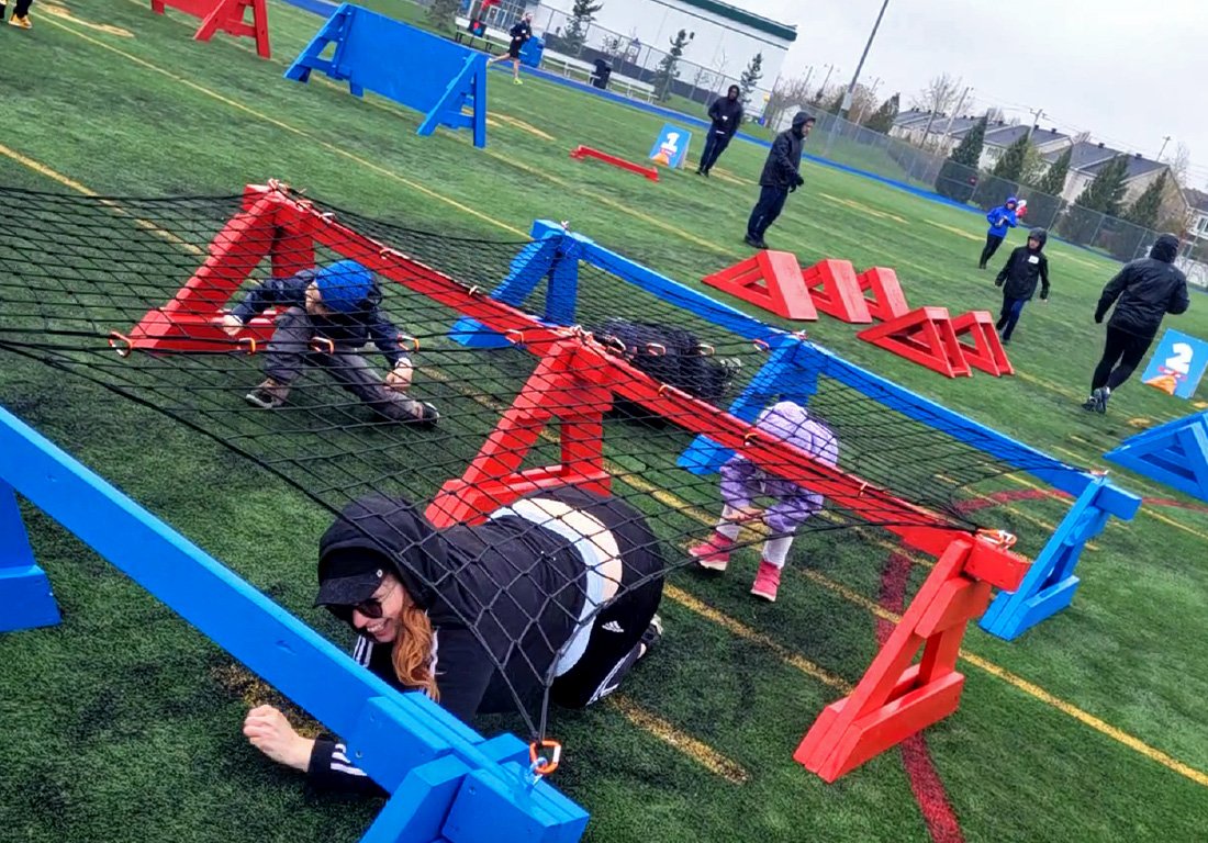 Parcours "Ninja Warrior" pour course à obstacles | 123 Ninja Go | Parcours d'obstacles mobiles | Écoles • Camps • Festivals | Kompra Bootcamp