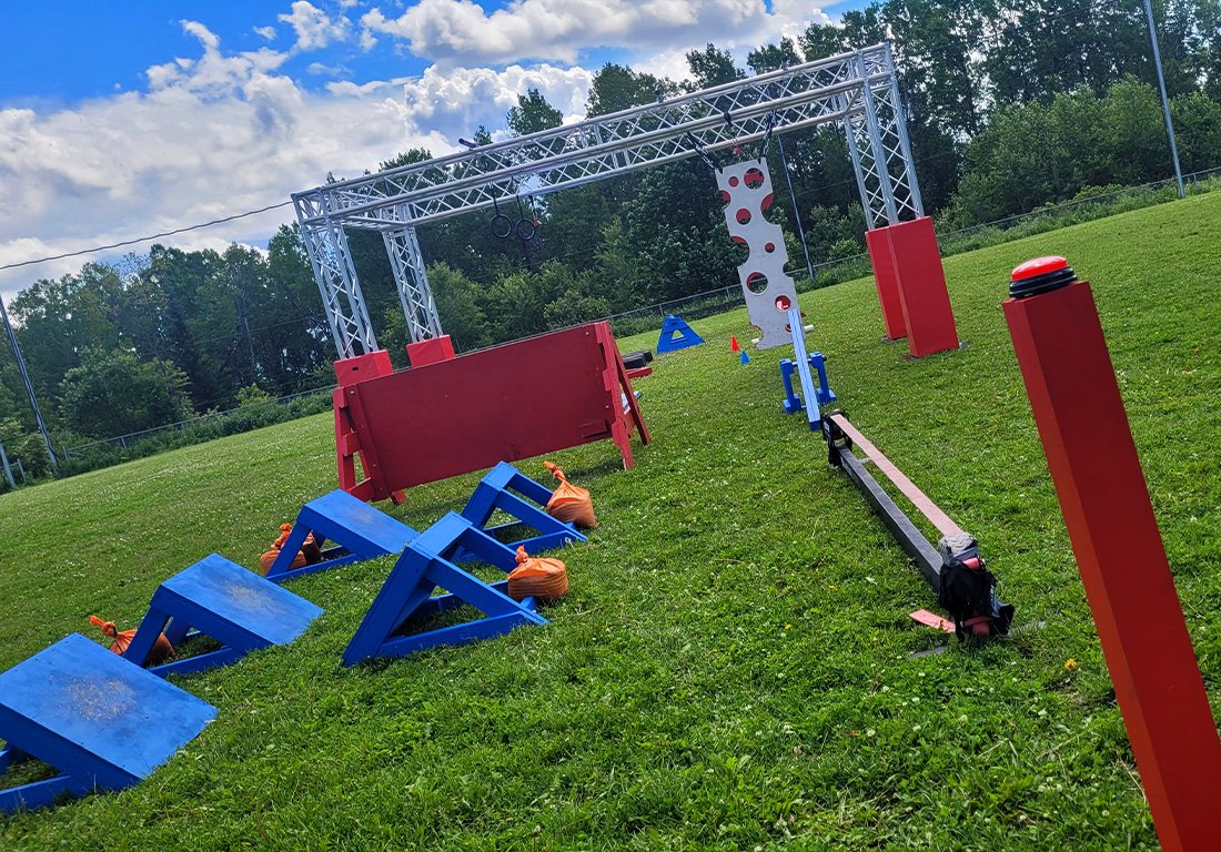 Parcours court | 123 Ninja Go | Parcours d'obstacles mobiles | Écoles • Camps • Festivals | Kompra Bootcamp