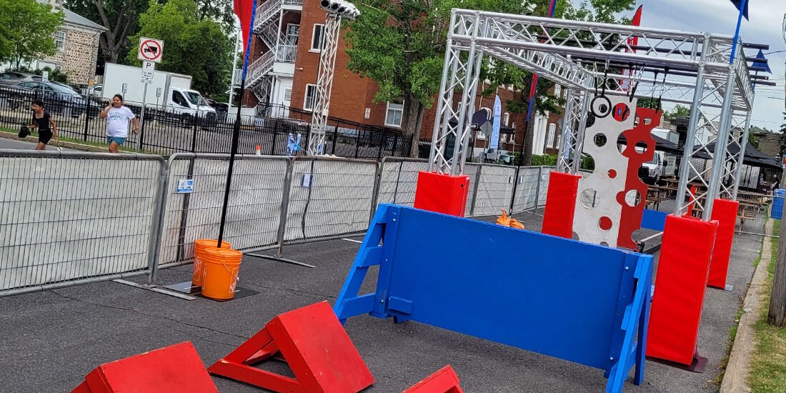 Ninja Warrior street course | 123 Ninja Go | Mobile obstacle courses | Schools - Camps - Festivals | Kompra Bootcamp