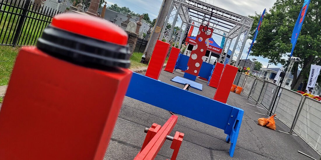 Ninja Warrior street course | 123 Ninja Go | Mobile obstacle courses | Schools - Camps - Festivals | Kompra Bootcamp