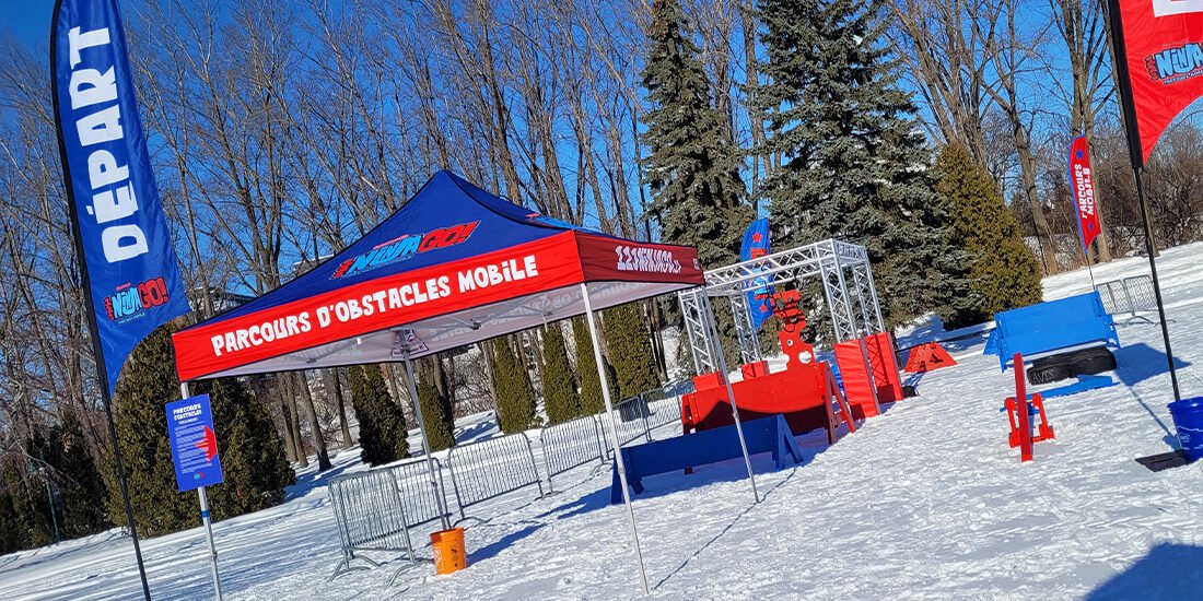 Ninja Warrior winter course | 123 Ninja Go | Mobile obstacle courses | Schools - Camps - Festivals | Kompra Bootcamp